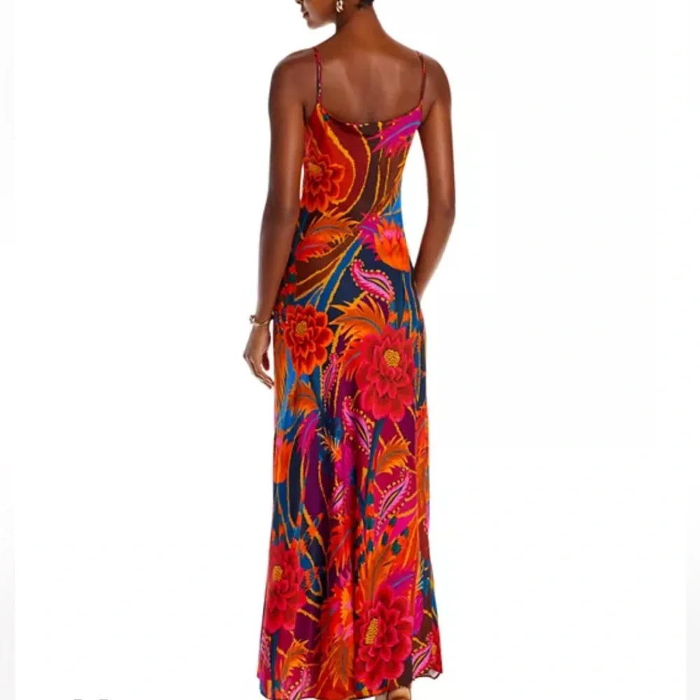 🌺🎉HP🎉🌺 NWT Farm Rio Vintage Wave Multicolor Sleeveless Maxi Dress - Picture 9 of 16